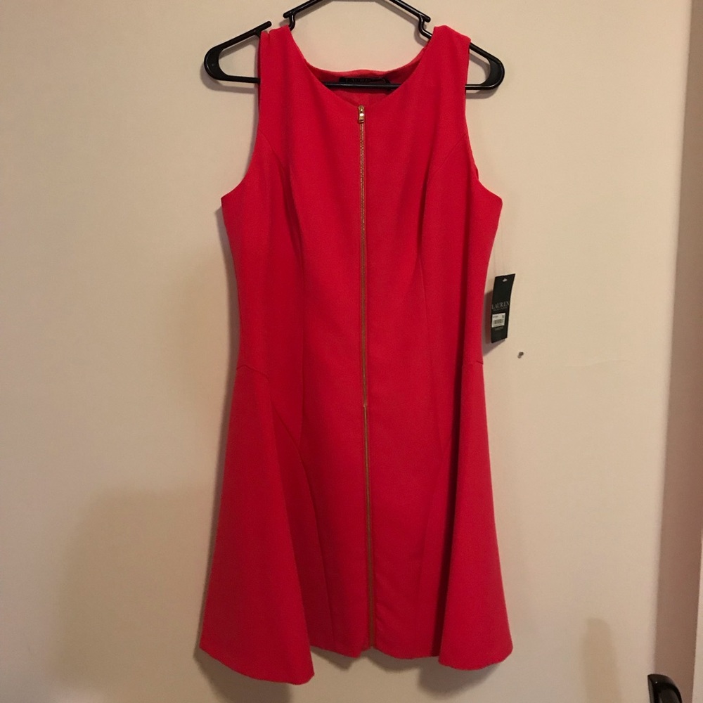 Lauren Ralph Lauren pink sleeveless dress